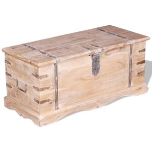 Storage Chest Acacia Wood Vidaxl Brown