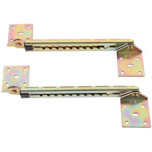 Tlily - 1 Pair Angle Lifting Rod Desk 10 Gear Adjusting Hinge Angle Hinge with Bracket