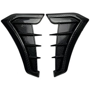 TLILY 1 Pair Car Carbon Fiber Decorative Car Sticker Decoration For Modifying the Sides Of Air Outlet Fenders