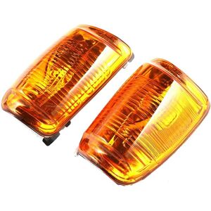 TLILY 1 Pair Side Wing Mirror Turn Signal Light Lens Housing Indicator Lamp Cover for 2015-Up ford transit 150 250 350HD