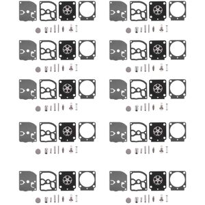 Tlily - 10 Set Carburetor Repair Kit Trimmer Parts RB-100 Gasket Diaphragm for HS45 FS55 FS38 BG45 MM55 4137 C1Q