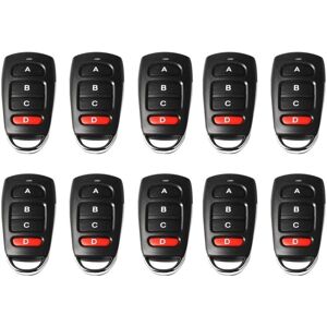 TLILY 10PCS Wireless 433mhz Remote Control Copy Learning Fix Rolling Code 433 Mhz Key Opener