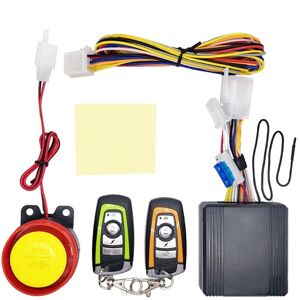 TLILY 12V Motorcycle Bike Security Alarm System Scooter Remote Control Anti-Theft