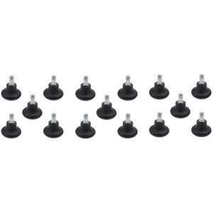 Tlily - 15Pcs Bell Glides Replacement Office Chair Wheels Stopper Office Chair Swivel Caster Wheels, 2 Inch Stool Bell Glides