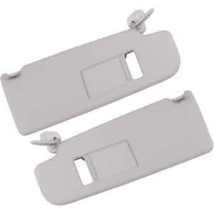 TLILY 1Pair Car Sun Visor with A Make-Up Mirror for 2007-2014 1ZD857551/552 5JD857551/552 Gray