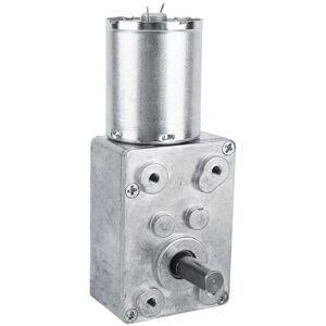 Tlily - 1pc DC12V 100RPM Worm Gear Motor Reversible High Torque Turbo Gear Motor Metal Reducer Gearbox