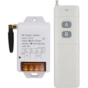 TLILY -02 AC 220V 1CH 30A Relay Wireless Remote Control Switch 433mhz Receiver + 3000M Transmitter for Water Pump LED Light