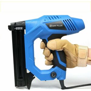 Briefness - Nail Gun & Staple Gun 2in1 Electric Heavy Duty Stapler Nailer Tool, 10-25mm Electric Straight Nail Staple Gun Heavy Duty Woodworking Tool