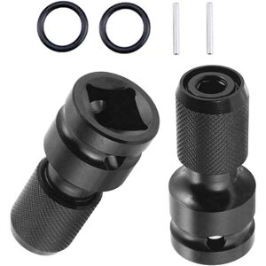 ZVD - 2-piece socket adapter set – 1/2' to 1/4' hex shank impact ratchet wrench adapter and screwdriver bit holder – adapter for more flexibility