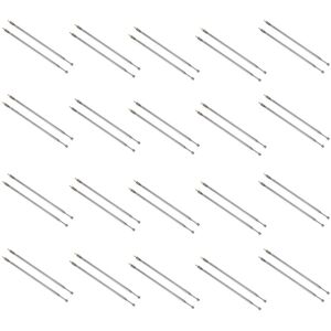 Tlily - 20X Pair 62.5cm 24.6 inch 4 Section Telescopic Stainless Steel am fm Radio Universal Antenna