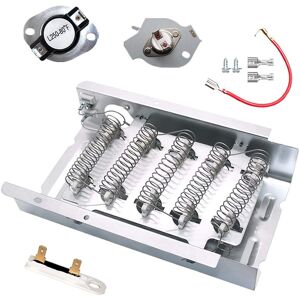 Tlily - 279838 Dryer Heating Elements 279816 Thermal Cut-Off Fuse Kit 3392519 Dryer Thermal Fuse Repair Kit for Whirlpool Dryer