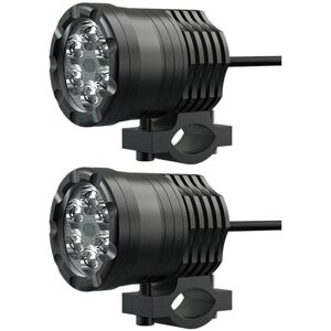 Tlily - 2pcs motorcycle Universal low beam high flashing external 6LED spotlight 30w motorcycle spotlight led auxiliary light