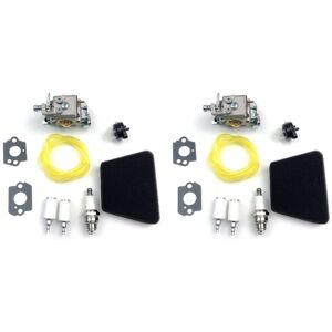 Tlily - 2X Carburetor Air Filter Set for Partner 351 352 370 371 390 391 401 420 422 Chainsaw 5300718-21 for Walbro 33-29