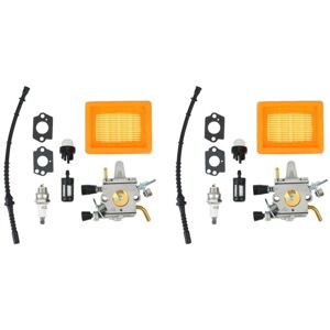 Tlily - 2X Carburetor Air Fuel Filter Line for Stihl FS400 FS450 FS480 SP400 Zama C1Q-S34H Carb 41281200651