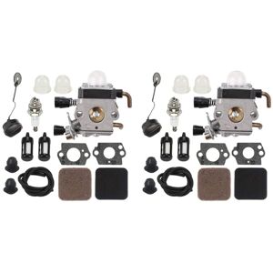 Tlily - 2X FS85 Carburetor Kit for Sthil FS75 FS80 FS85 HS75 HS80 HS85 HL75 FH75 HT70 HT75 KM80 KM85 SP80 SP85 FC85 FC85