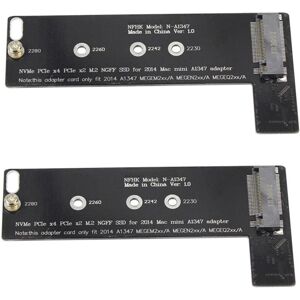 Tlily - 2X New NVMe M2 ssd Converter for Apply Mini 2014 A1347 MEGEN2 MEGEQ2 Raiser Adapter