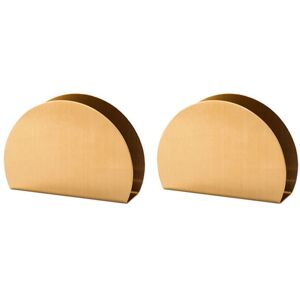 Tlily - 2X Nordic Napkin Holder Table Decoration for Wedding, Stainless Steel Plated Storage Tower Stand or Hotel