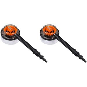 Tlily - 2X Rotary Round Brush for Karcher K2/K3/K4/K5/K6/K7,High Pressure Washer Car Washing,Water Cleaning Washing Rigid Brush