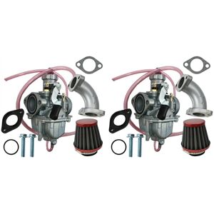 TLILY 2X VM22 26mm Carburetor Air Filter Intake Pipe for Mikuni 110Cc 125Cc 140Cc Pit Dirt Bike Pitpro ATV SSR Motorcycle