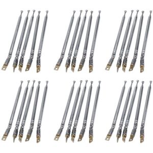Tlily - 30 Pcs 32cm Length 5 Section Telescopic am fm Radio Antenna 180 Degree