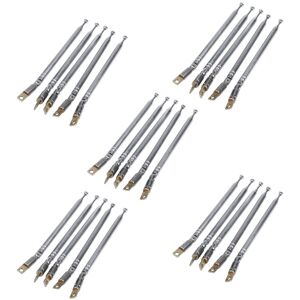 Tlily - 32cm Length 5 Section Telescopic am fm Radio Antenna 180 Degree 5 Pcs X5 I063507