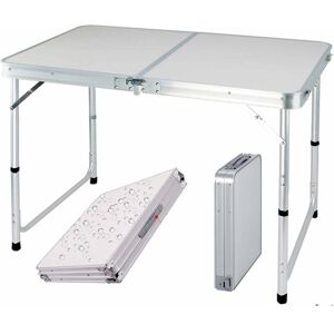 BRIEFNESS 4ft Folding Table Heavy Duty Fold in Half Table with Carry Handle for Camping Buffet Wedding Market Garden Party Picnic Trestle Indoor Outdoor,