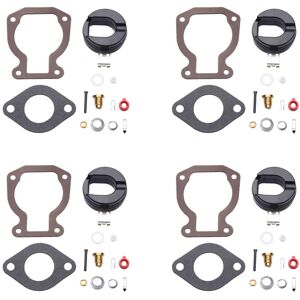 Tlily - 4X Carburetor Repair Kit with float 4-15 ps for Evinrude 398453