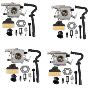 Tlily - 4X ms 250 Carburetor Air Filter Tune Up Kit for MS250 021023025 MS210 MS230 Replacement Parts Saw