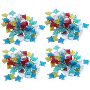 Tlily - 50pc Slim Low Profile Mini Blade Fuse aps att Car Truck rv 10/15/20/25/30AMP Set