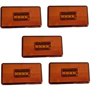 TLILY 5Pcs Amber 4 LED Side Marker Light Lamp for 5 6 Series P R Cabs G S Truck Warning 2052119
