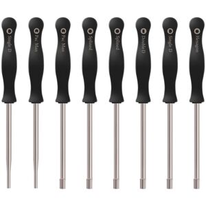 Tlily - 8 pcs Screwdriver Carburetor Adjustment Tool Single d Double Hexagon Hex Socket Kit Set