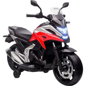 12V Honda Licensed Kids Electric Motorbike w/ Music, Headlights, Early Education Function, for 3-6 Years Red - Aiyaplay