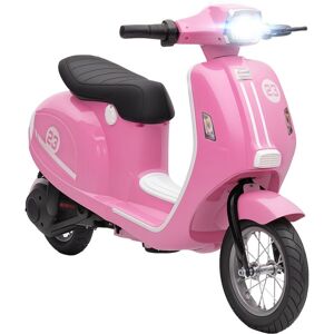 AIYAPLAY 24V Battery Powered Ride on Motorcycle with Manual Throttle, Pink