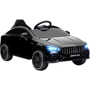 Aiyaplay - Mercedes-Benz amg cla 45 Licensed 12V Ride on Car w/ Music - Black