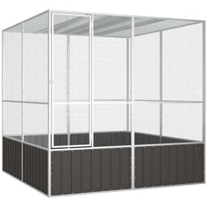 Vidaxl - Bird Cage Anthracite 213.5x217.5x211.5 cm Galvanised Steel