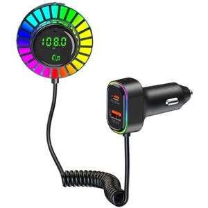 Tlily - Bluetooth 5.3 fm Transmitter Car Adapter, PD30W & QC3.0 Wireless