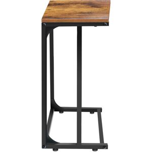 Briefness - C-Shaped Sofa Side Table Snack Coffee/Tea Table for Living Room Bedroom Office