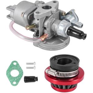 Tlily - Carburetor Carby + Red Air Filter Stack For 2 Stroke 47Cc 49Cc Engine Parts Mini Moto Kids Atv Quad Dirt Pocket Bike Minimoto