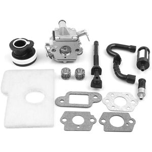 Tlily - Carburetor Gasket Intake Manifold Bearing Fuel Hose Kit for MS180 MS170 ms 180 018 017