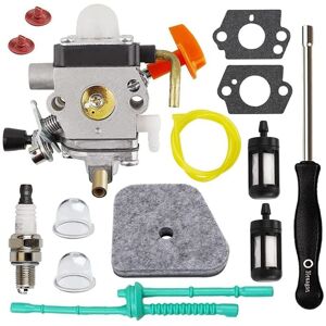 Tlily - Carburetor Kit for FS90 FS110 HT101 FS130 FS100 = KM110R KM130 HL100 HT100 FS130R FS87 FS100R HL90 Trimmer