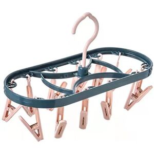 ZVD Clothes Dryer Clips,Hanging Clothes Dryer with 12 Clips,Mini Rotary Hanging Clothes Dryer,for Underwear and Socks