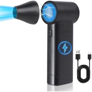 TLILY Electric Air Duster - 180000RPM Compressed Duster, 3 Gear Mini Blower, Jet Dry Blower is Reusable,for PC