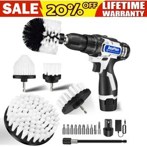 Day Plus - Electric Cleaning Brush 16.8V Cordless Combi Drill Electric Driver Screwdriver