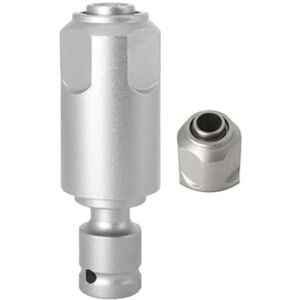 Tlily - Electric Wrench to Hammer Adapter,1/2 Conversion Head Connector Rod Round Handle Drill,1Pcs