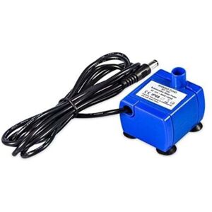 Ymyny - fliti 12V Electric Submersible Pump for Cat Waterer, Extremely Low Power Consumption, Extremely Quiet, Replacement for Cat Waterer Pump, Blue