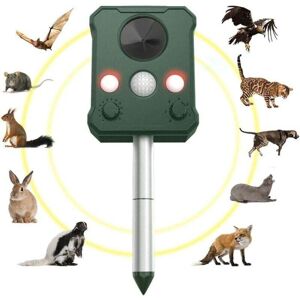 Ymyny - fliti Solar Ultrasonic Repeller, Solar Mole Repeller for Animals, Solar Repeller, IP65, Ultrasonic Repeller, Ultrasonic Animal Repeller for