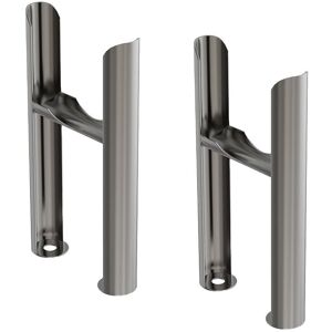 NRG Floor Mounting Feet Support Legs Kit for 3 Column Traditional Radiator Raw Metal