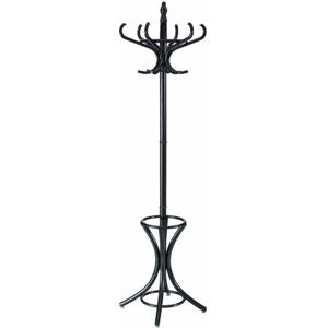 Casart - Floor Standing Coat Jacket Stand Solid Wood Hanger with Umbrella Rack