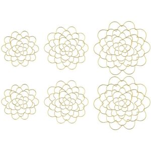 TLILY Flower Arranger Holder, Floral Arrangement Holder Bouquet Twister Reusable Gold Stainless Steel Lid