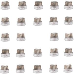 TLILY Flower Frogs for Arrangements Holder Frog Stainless Steel Pin Classroom, Home, Office (0.9 Inch 24 Pcs)